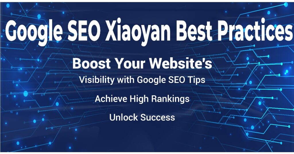 Increase the ranking and popularity of your website with the help of the Xiaoyan suggestions for optimization in Google.